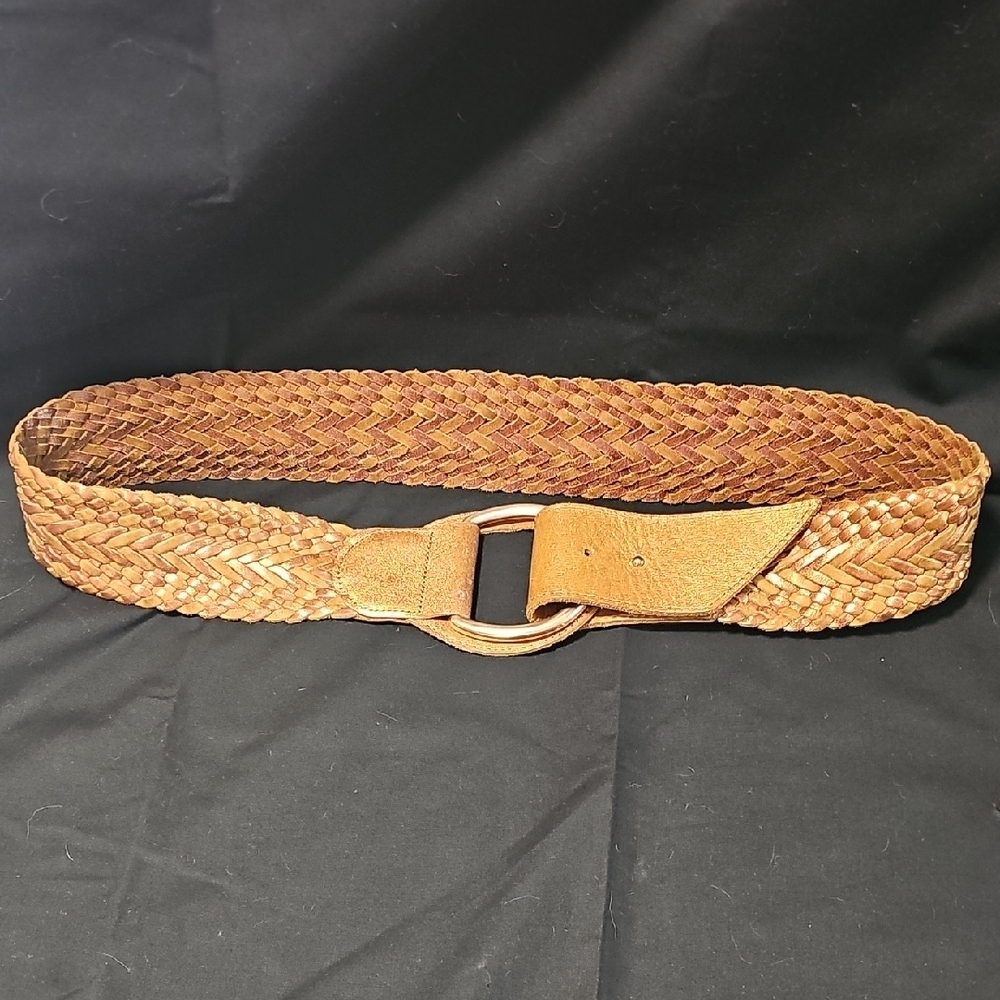 Braided Tan Belt